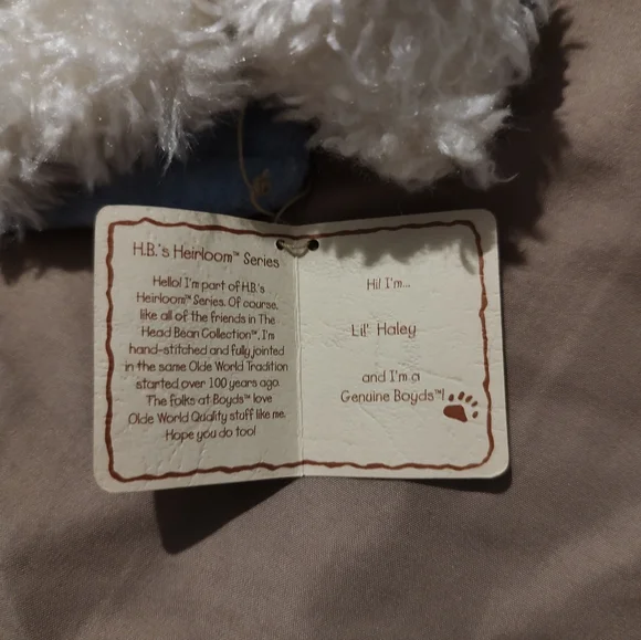 Boyds Bear The Head Bean Collection Blue Angel - Picture 4 of 4